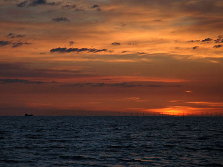 The Late Ro-Ro Ship Leaving Fleetwood