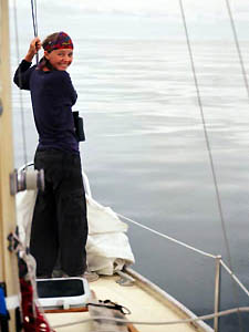 Nina looking for wind