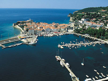 Picturesque peninsula: the old town of Budva