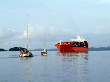Traversée du lac Gatum